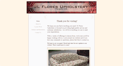 Desktop Screenshot of jlfloresupholstery.com